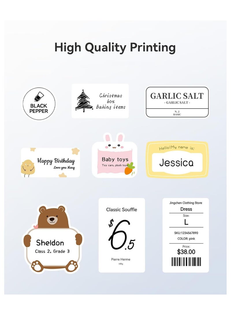 Bluetooth Label Maker Machine Portable Label Printer with Auto Label Detection Easy to Use Wireless Thermal Printer for Office Home Small Business Organization - Image 5