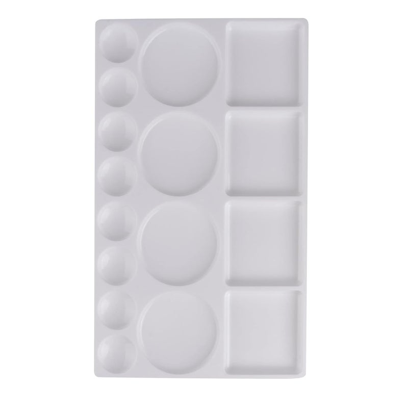 Qatalitic Rectangle Plastic Painting Palette with 16 Well, for Oil, Acrylic and Watercolour Paintings - Image 3