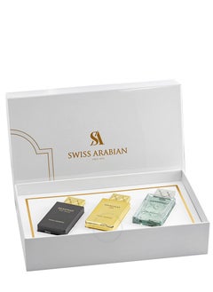 مجموعة شغف من سويس ارابيان 225 مل مجموعة عطور 3 عطور مختلفة في مجموعة واحدةمجموعة الكريسماس، للجنسين