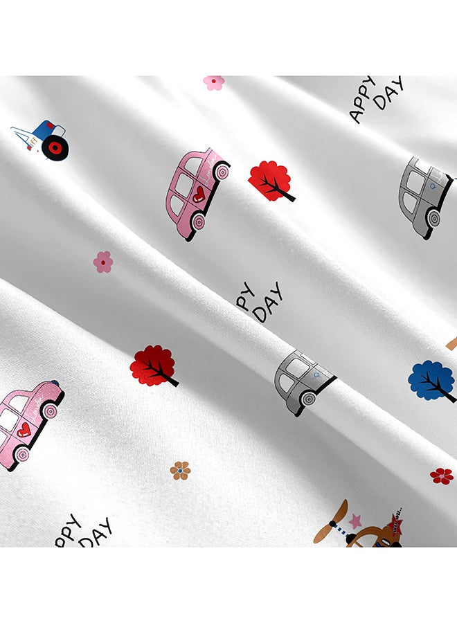 ايست من نون طقم لحاف من ٦ قطع | مصنوع من ألياف دقيقة ناعمة | ألوان متعددة | غطاء لحاف ١٦٠ × ٢٢٠ سم، ملاءة سرير ١٢٠ × ٢٠٠ سم مع جيب عميق ٣٠ سم، ٤ أكياس وسائد ٥٠ × ٧٥ سم | مناسب لمرتبة فردية - Image 3