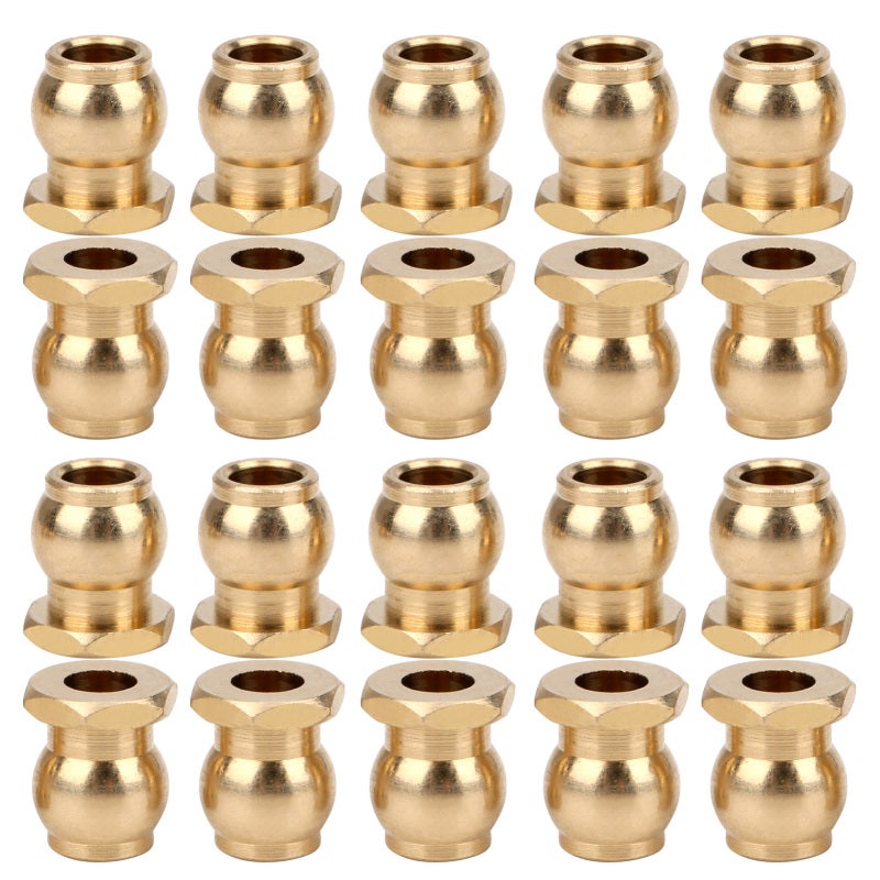 RC Ball Joint: Precision CNC Machined Metal - Electroplated Rust-Proof Link Rod Ball Joint for 1:10/1:8 RC Crawler, Truck, Off-Road Vehicle Replacement - Image 2