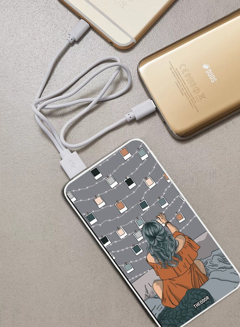 Theodor 10,000 mAh Super Fast Charging Ultra Compact Power Bank with Quick Charge & Power Delivery, Portable Charger For iPhone and Android Polaroid and lights - Image 2