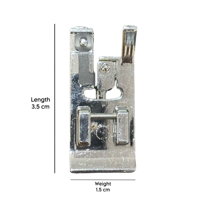 ZENITH Combo Pico OverCasting Pressure Foot Snap on Type for Automatic Electric Low Shank Sewing Machines Suitable for Usha Janome Brother Singer etc Steel Finish (Combo Pico OverCasting) - Image 3