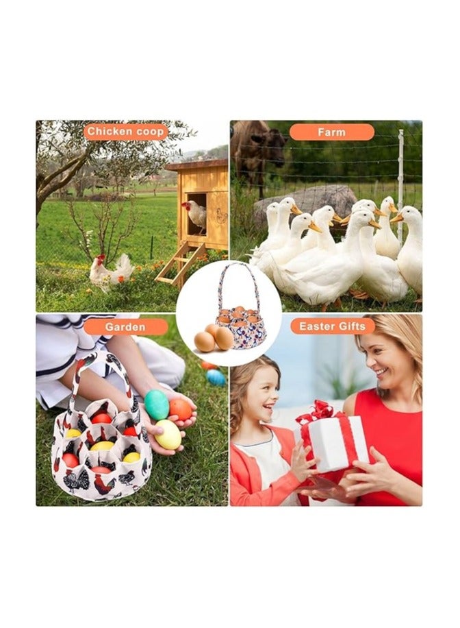 general 2-Piece Egg Collection Apron & Chicken Collection Basket Set Featuring 7-Pocket Fresh Egg Apron Featuring 11-Pocket Collection Basket - Image 4