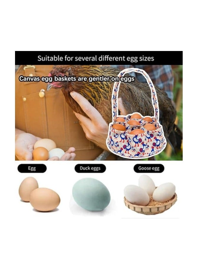 general 2-Piece Egg Collection Apron & Chicken Collection Basket Set Featuring 7-Pocket Fresh Egg Apron Featuring 11-Pocket Collection Basket - Image 5