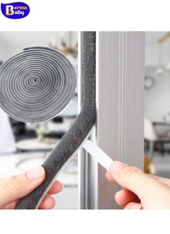 Berma Baby 5M Self Adhesive Seal Strip Weatherstrip for Windows and Doors House Soundproofing,Windproof,Dustproof,Stronger Stickiness Gray  - Image 1