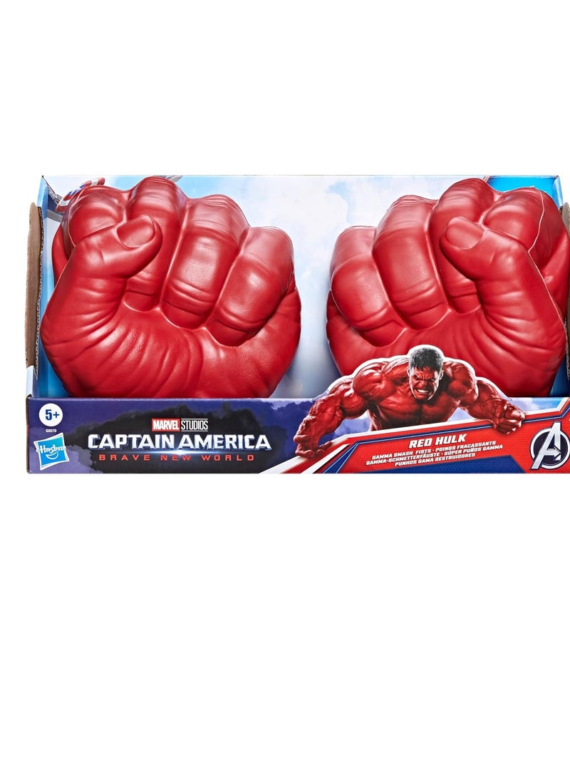 MARVEL Avengers Captain America: Brave New World, Red Hulk, Gamma Fist Shattered, Mighty Bat Liner, Superhero Toys for Kids Ages 5 and Up - Image 3