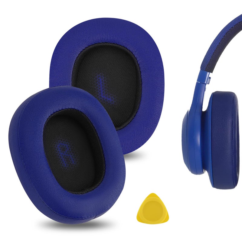 Geekria Replacement Ear Pads Compatible with JBL E55BT Headphones Ear Cushions Repair Parts Blue - Image 2