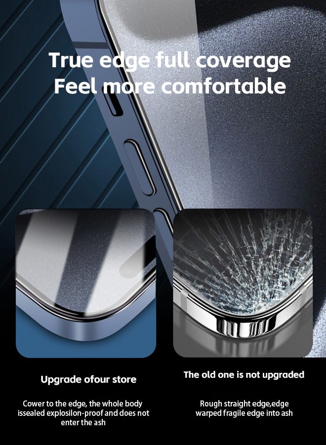 Screen protector Compatible with iPhone 15 Pro  Privacy Tempered Glass Screen Protector Bubble Free, HD Full Coverage, Easy Installation, Scratch Resistant, Anti-Peeping With Dust Removal Warehouse - Image 5