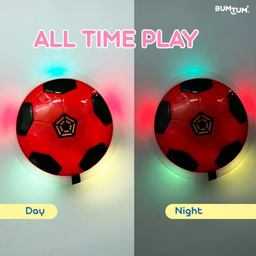 BUMTUM Hover Ball for Kids| Hover Football Indoor Electric Floating Hoverball Soccer |C-Type USB Rechargeable Battery Powered| Air Football Smart | Toy for Boys and Kids (2-10 Years, Red) - Image 5