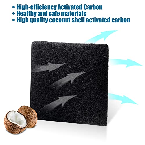ShuRex 6 Pack Trash Can Odor Absorbing Filter Refills for EKO Garbage Cans, Activated Charcoal Deodorizer Compatible with EKO Step and Touchless Trash Cans with Built-in Filter Compartment - Image 2