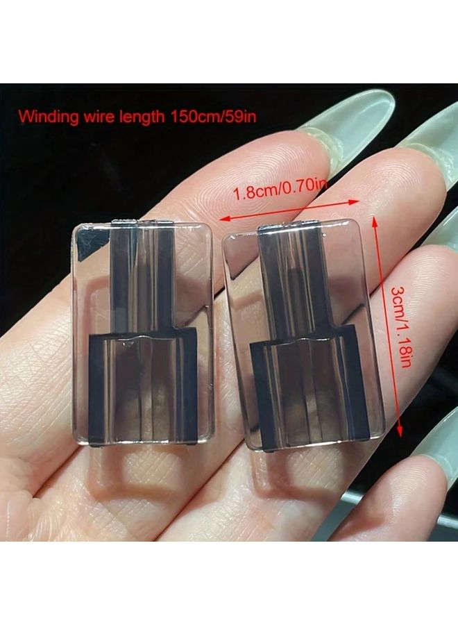 White 4 Pack Phone Charger Cable Protectors Durable ABS Material Flexible Protection - Image 3