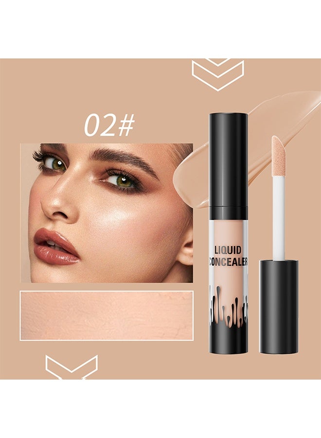 HelloKiss Liquid Concealer, covering facial spots, acne marks, dark circles, brightening, three-dimensional moisturizing,#02 - Image 2