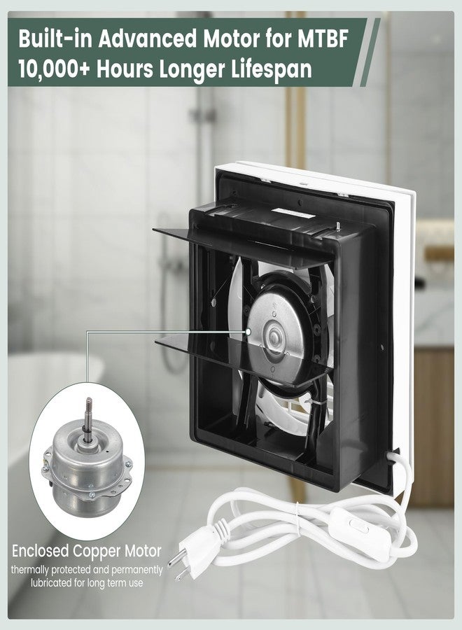 Fanspex 8" Shutter Exhaust Fan, 310CFM Window or Wall Mount Ventilation Fan for Greenhouse, Attic, Garage, Bathroom, Kitchen - Image 5