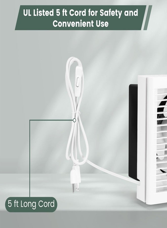 Fanspex 8" Shutter Exhaust Fan, 310CFM Window or Wall Mount Ventilation Fan for Greenhouse, Attic, Garage, Bathroom, Kitchen - Image 4