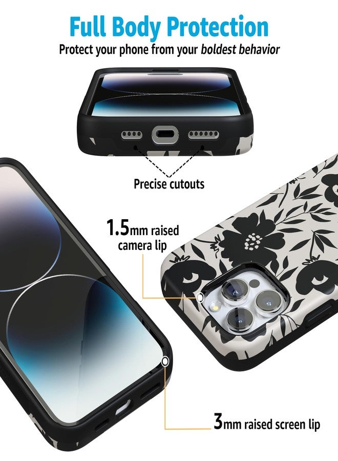Casely iPhone 16 Pro Case | Dark Fantasy | Contrast Floral | Compatible with MagSafe | Bold Protective Design - Image 4