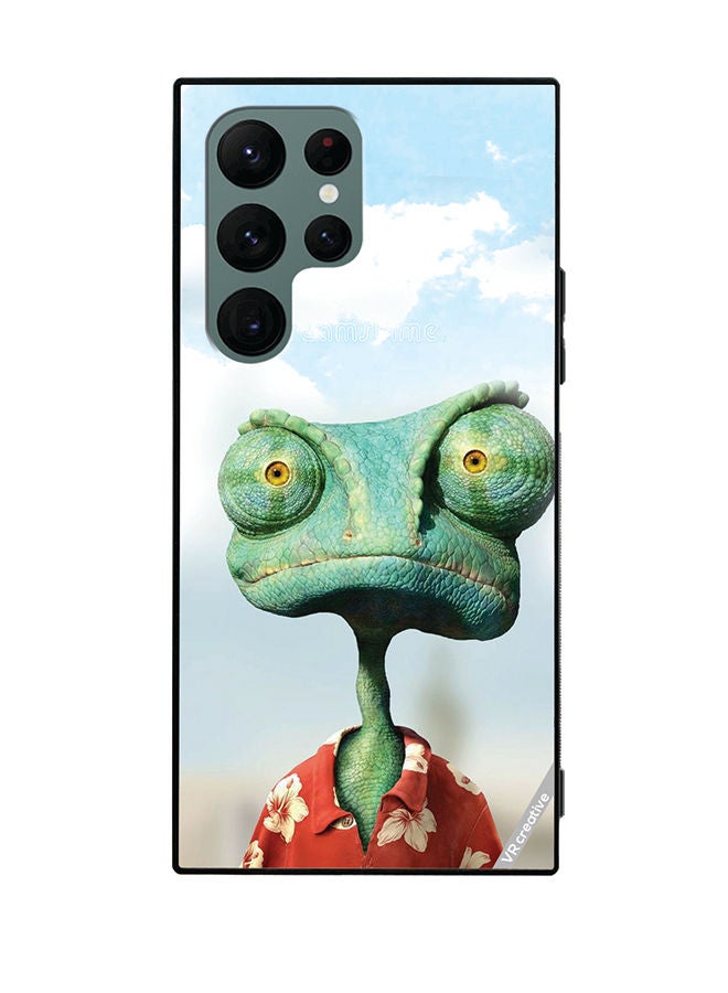 VR CREATIVE Protective Case Cover For Samsung Galaxy S22 Ultra 5G Alien Design Multicolour - Image 1