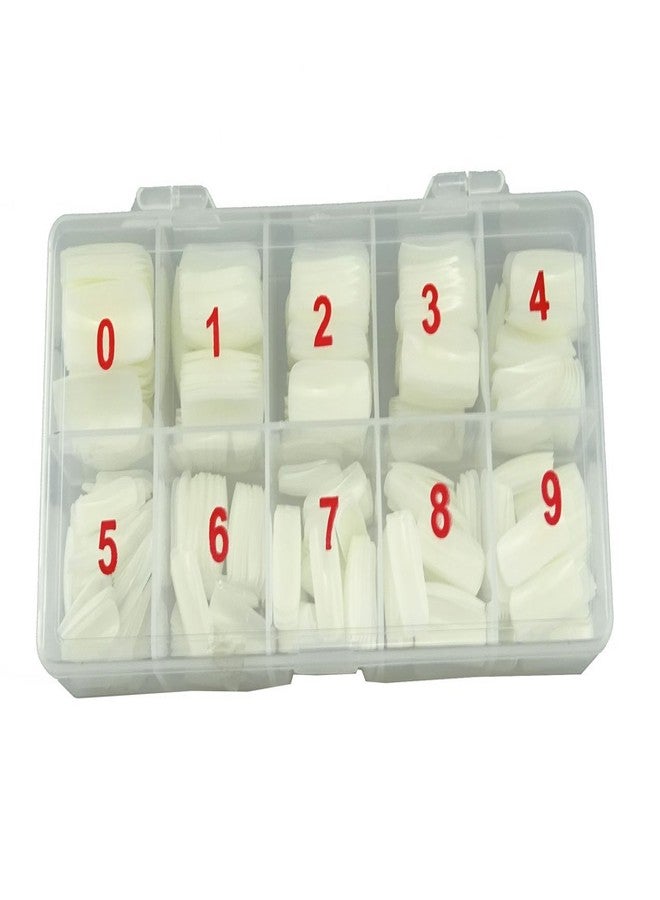 Yueton Pack of 500 Natural Color Full Cover UV Gel False Fake Nail Art TipsNail Tips DIY Design+ Box - Image 1