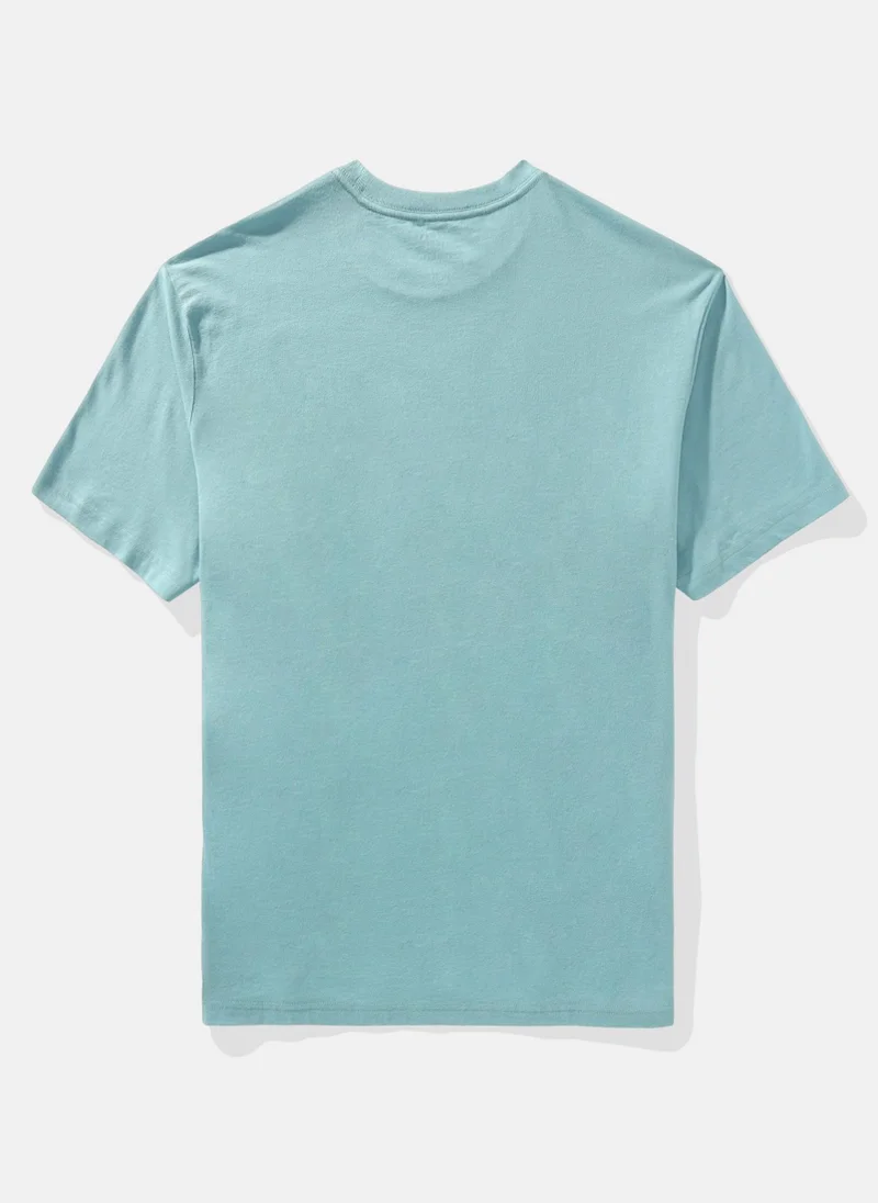 American Eagle Logo Detail Crew Neck T-Shirt