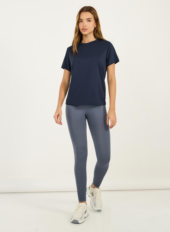 Styli Patch Detail Oversized T-Shirt with Dropped Shoulder  - Image 3