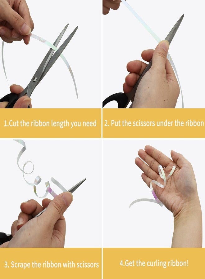 بيشيدا شريط أبيض مجعد من بيشيدا بطول 500 ياردة وعرض 5 مم لتغليف الهدايا، شريط مجعد رفيع للأعمال اليدوية، خيط بالونات، زينة حفلات أعياد الميلاد، تزيين حفلات الزفاف - Image 3