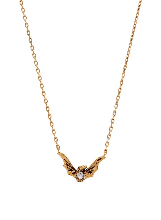 Alex and Ani HOUSE OF THE DRAGON® Syrax Necklace - Dimensional Dragon Pendant for House Targaryen Fans, Nickel-Free, Unique Jewelry Gift (Antique Gold) - Image 1