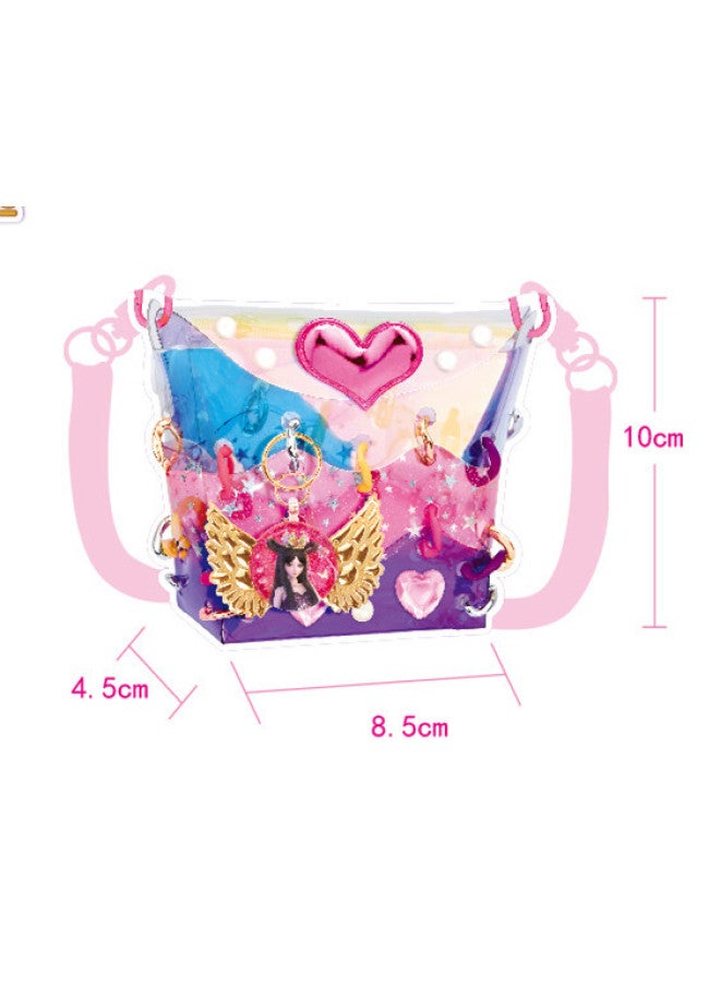 Ye Luoli Love Handbag Ice Princess Satchel Backpack Girls Creative Handmade Toys-Color:Cool Satchel-Luo Li - Image 1