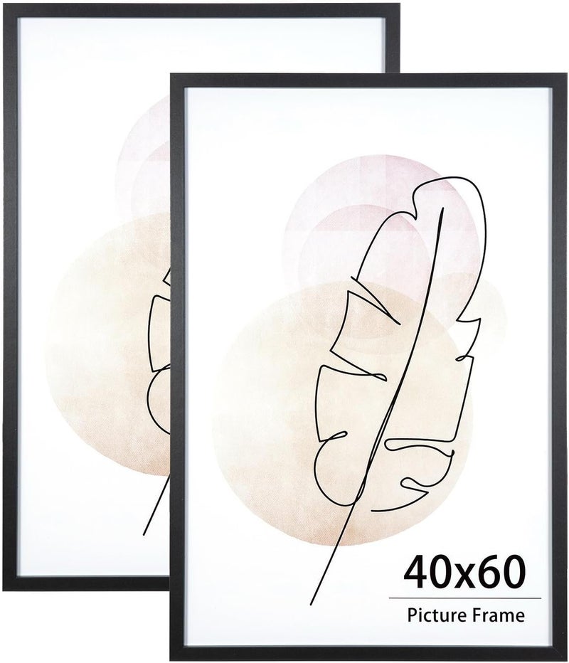 KAIWIN إطار صور للعرض على الحائط والمكتب (أسود، 40x60 (عبوة من 2)) - Image 1
