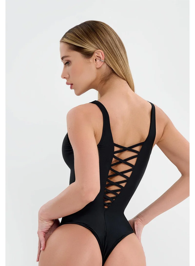 Bona Fide Swimsuit Trinity Black Trinity One Piece Swimsuit for Women | Best Price UAE