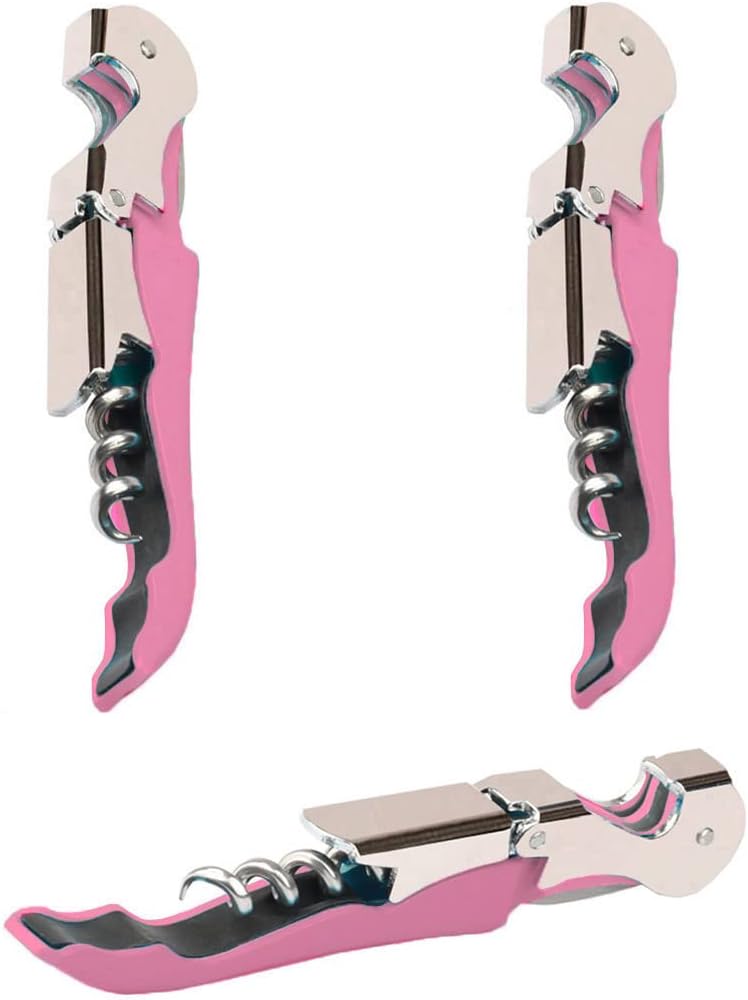 Kit-Home Professional Waiter Corkscrew Wine Openers Set, Heavy Duty Stainless Steel Hinges Wine Key for Restaurant Waiters, Sommelier, Bartenders - Image 1