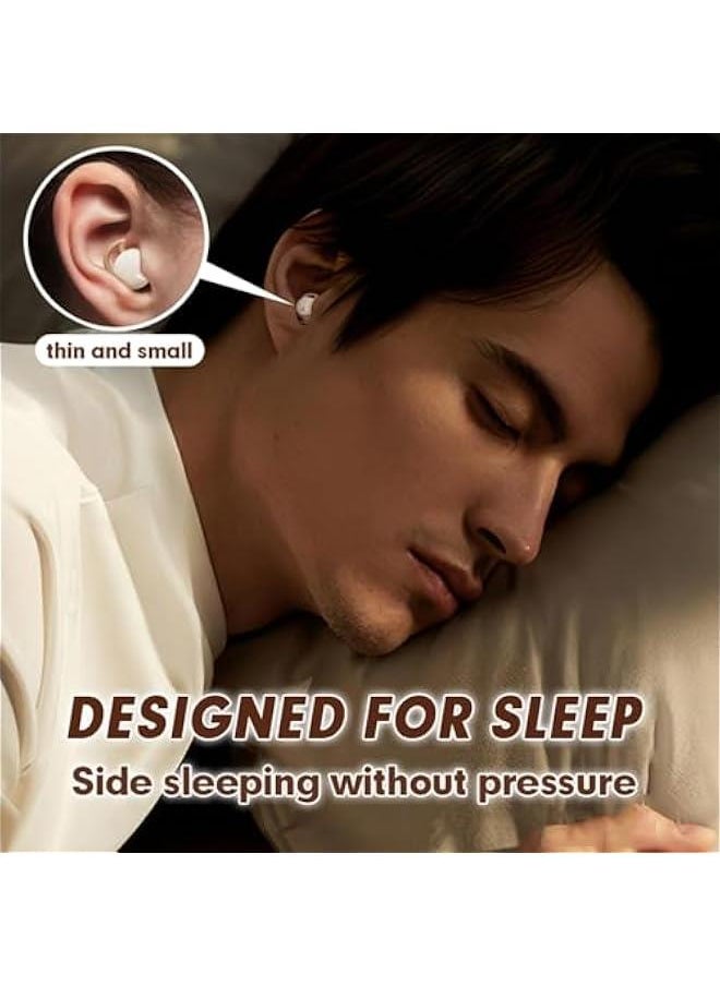 Generic - “Cloud Bean II” Sleep Earbuds for Side Sleepers, Noise Cancelling Headphones for Sleeping on Side, Invisible Wireless Bluetooth Hidden Earbuds for Work Smallest Tiny Mini Micro Ear Buds- Beige - Image 1
