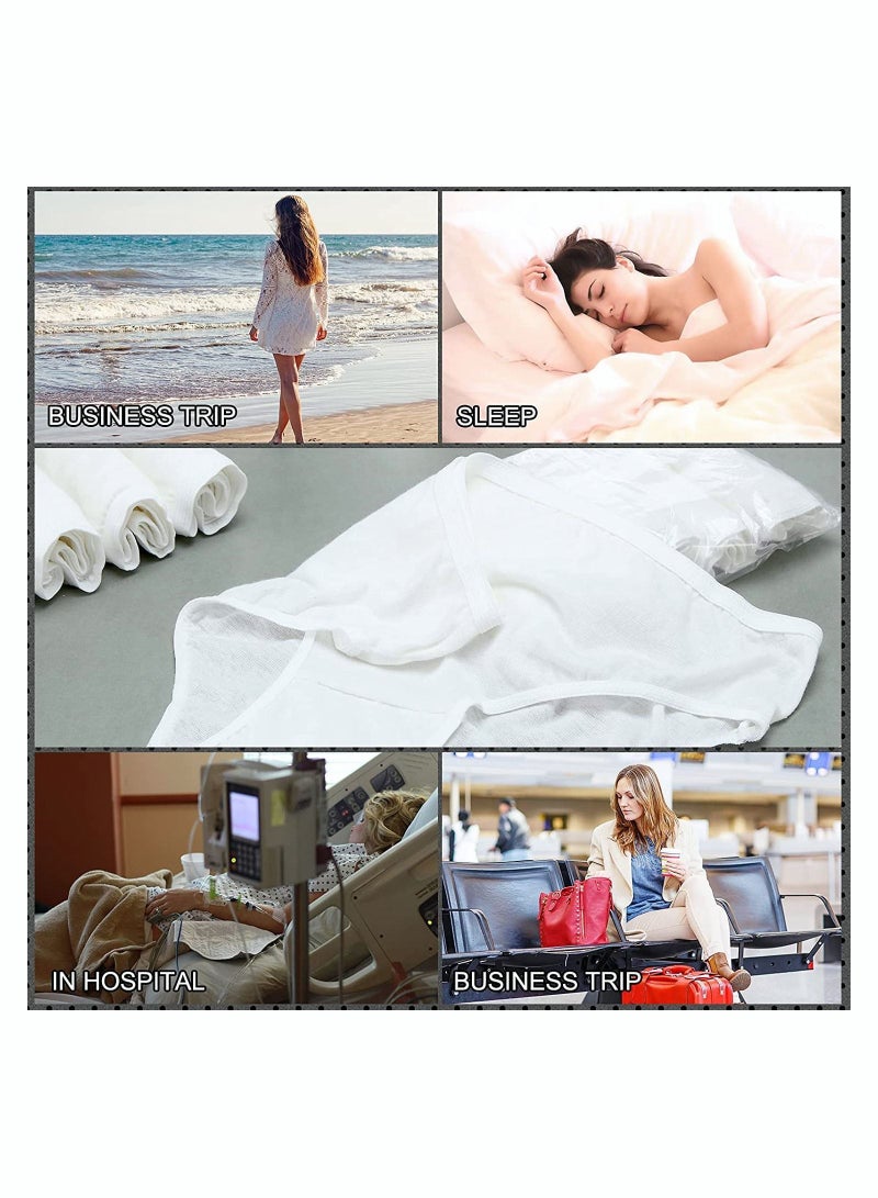 Y&D Disposable Underwear for Women, 7Pcs Women’s Non-woven Briefs Handy Paper Panties Time Use Undergarments Travel Hotel Spa Massage Tanning Sauna, 7 Individual Packs Universal Size (XL) - Image 4