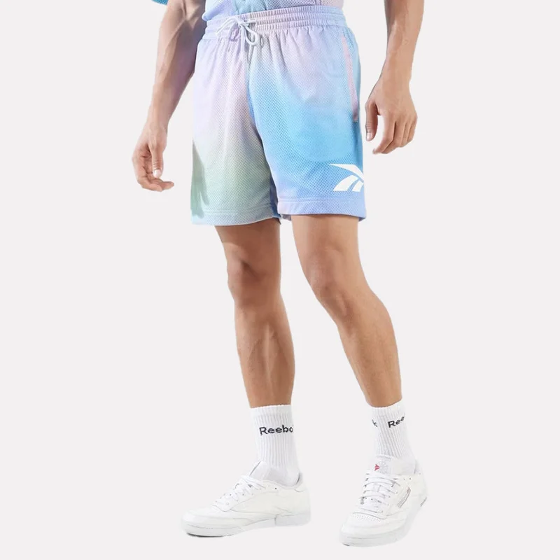 Reebok Classic Dopamine All Over Printed Men's Shorts - Blue
