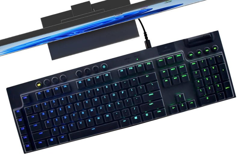 DAMMOMKO Keyboard Cover Skin for Logitech G815 G915 RGB Mechanical Gaming Keyboard, Logitech G815 Wired Keyboard Protector, Logitech G915 Wireless Keyboard Silicone Protective Skin, Clear - Image 2