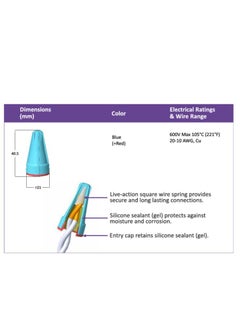 Generic Twist gel connector is used to connect two or three electrical wires safely. It is specially designed to ensure the safety of the wire connection from dust, moisture and corrosion.  - Image 4