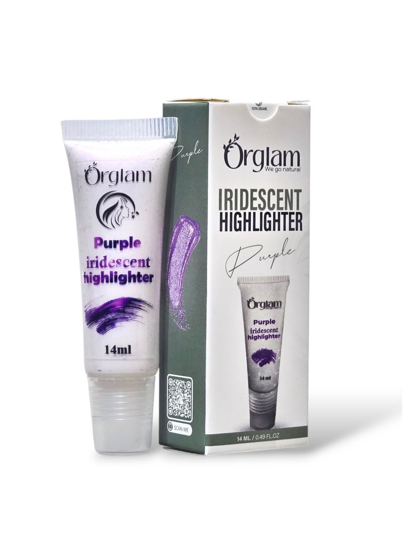 Orglam - Purple Iridescent face Highlighter-14ml - Image 1