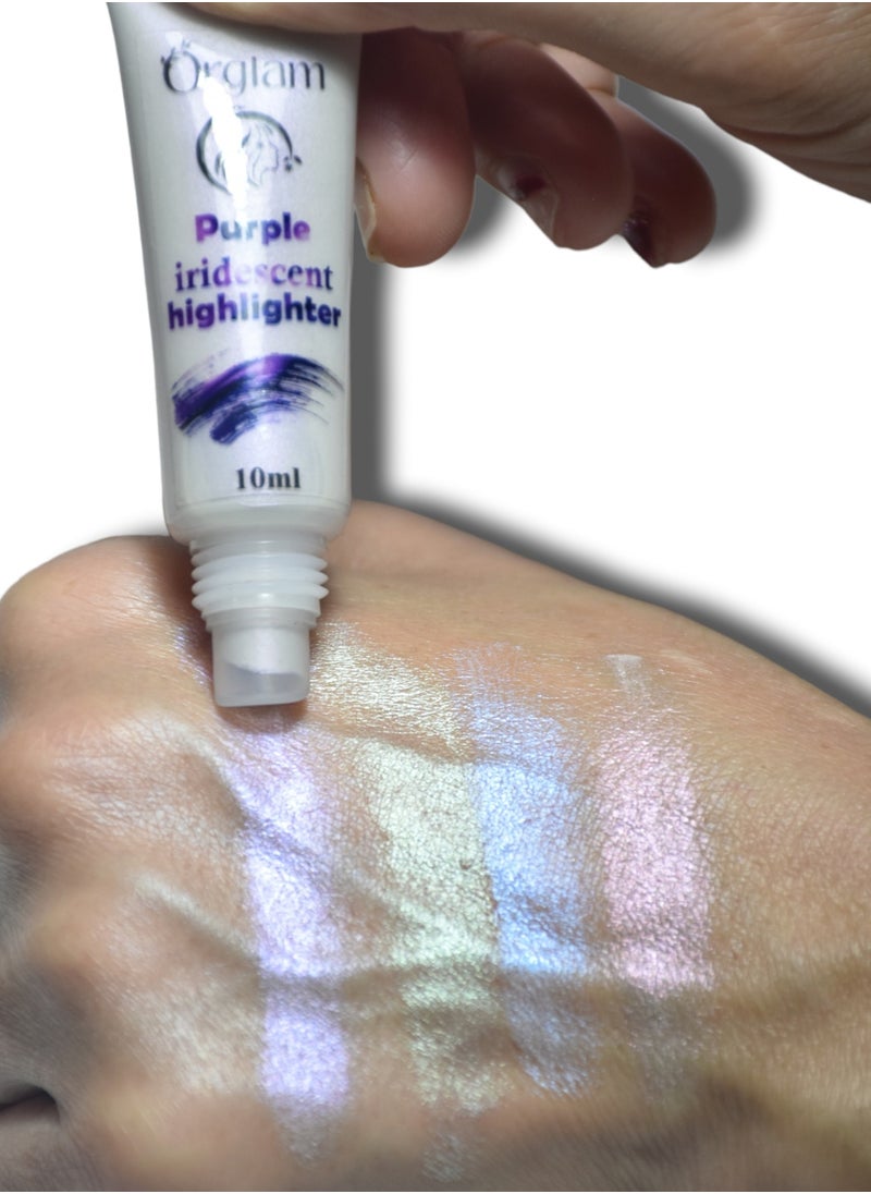 Orglam - Purple Iridescent face Highlighter-14ml - Image 1