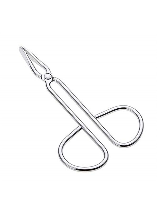 LASSUM 2 قطع ملاقط حواجب، ملاقط حواجب مستقيمة الشكل من الفولاذ المقاوم للصدأ على شكل مقص - Image 1