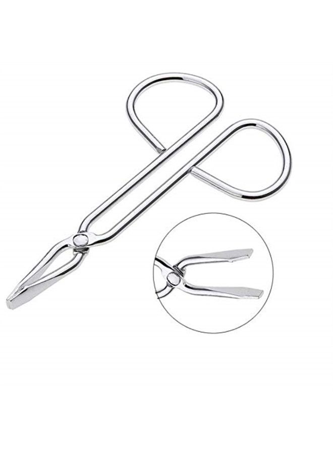 LASSUM 2 قطع ملاقط حواجب، ملاقط حواجب مستقيمة الشكل من الفولاذ المقاوم للصدأ على شكل مقص - Image 5