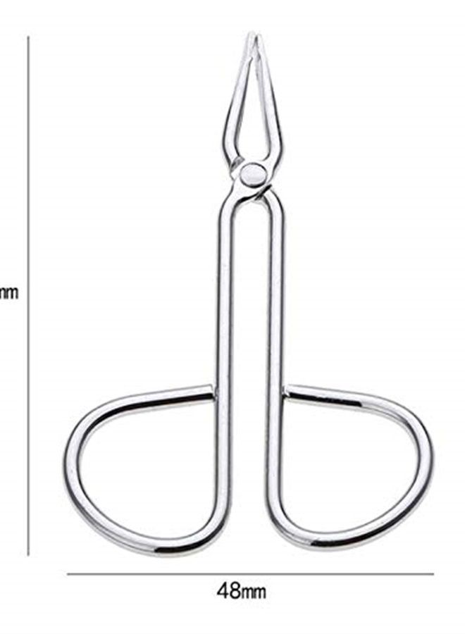 LASSUM 2 قطع ملاقط حواجب، ملاقط حواجب مستقيمة الشكل من الفولاذ المقاوم للصدأ على شكل مقص - Image 2