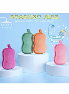 Excefore Baby Bath Sponge Baby Sponge Soft and Absorbent Sponge for Kids Babies Men Women 4 Pieces  - Image 3