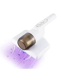 Bed Vacuum Cleaner, Handheld UV Mattress Vacuum Cleaner,Wireless Mite Remover Cleaning Machine,Bed Dust Vacuum Machine Effectively Clean Up Bed, Pillows, Cloth Sofas, and Carpets, White
