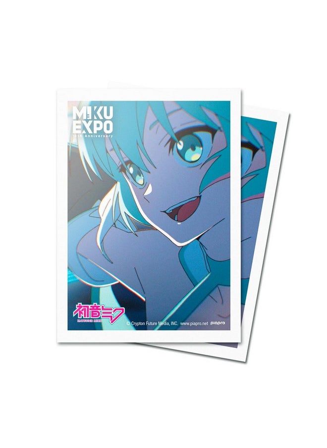 Ultra Pro Ultra PRO - 10th Anniversary Hatsune Miku 100ct Deck Protector Sleeves - Flight | Anime Card Sleeves, Trading Card Accessories, Hatsune Miku Merch, Intergalactic Bound Art, Collector's Edition  - Image 1