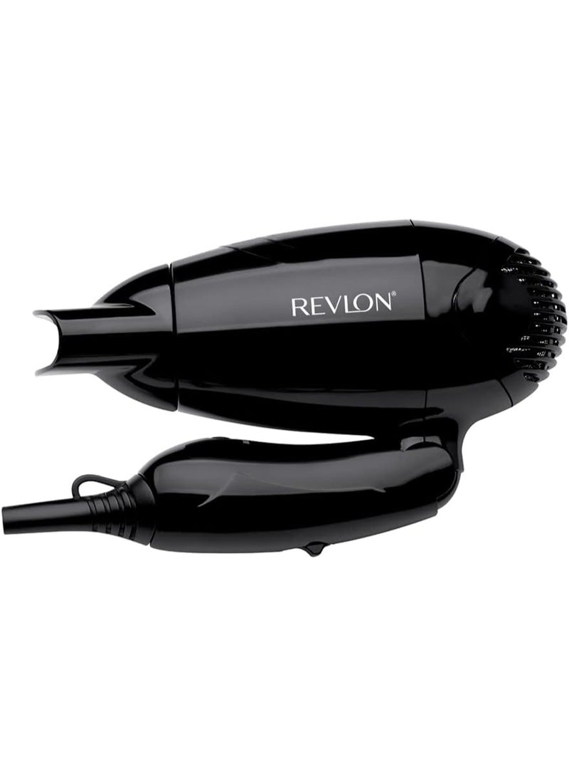 ريفلون مجفف شعر ريفلون RVDR5305 صغير الحجم وقابل للطي للسفر - 1200 واط، خفيف الوزن، جهد مزدوج، أسود - Image 3