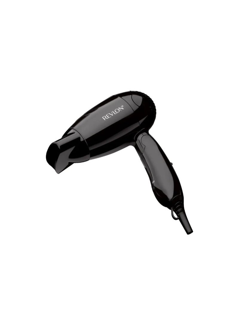 ريفلون مجفف شعر ريفلون RVDR5305 صغير الحجم وقابل للطي للسفر - 1200 واط، خفيف الوزن، جهد مزدوج، أسود - Image 1