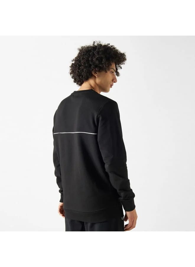 Kappa Kappa Logo Embroidered Sweatshirt with Long Sleeves