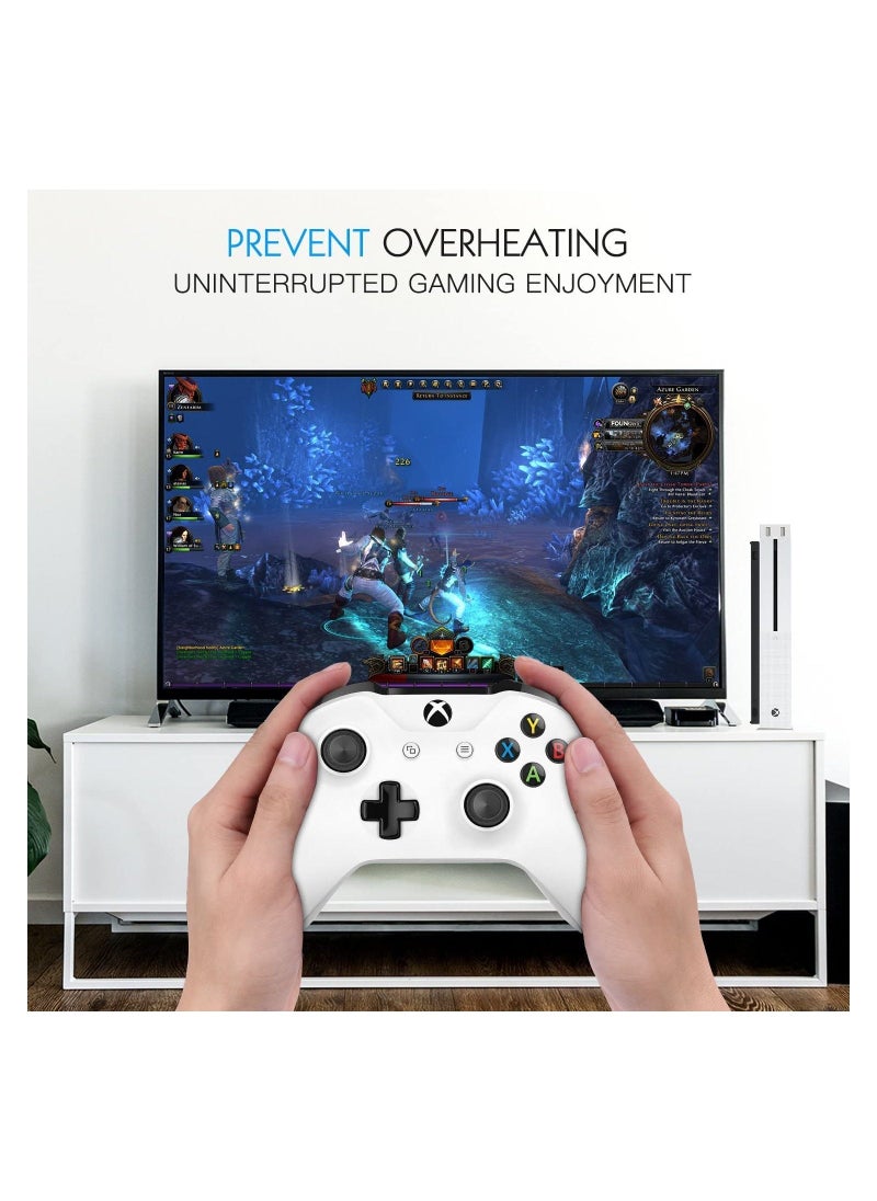 Generic - Xbox One S Cooling Fan, Cooling Fan Stand Compatible with Xbox One S with 3 Built-in High Speed Fans, 2-Port USB Charing & Data Syncing and L/H Fan Speed Switch (Only Compatible with Xbox one S) - Image 1