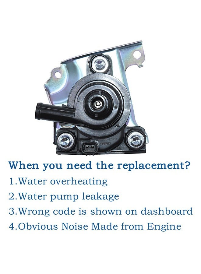 JEEFHO G9020-47031 Engine Cooling Inverter Electric Water Pump Assembly Compatible with 2004 2005 2006 2007 2008 2009 Toyota Prius Hybrid, Replaces# 04000-32528 G9020-47031 - Image 3