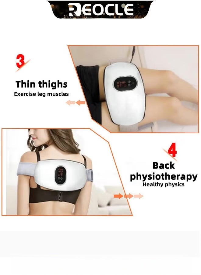 REOCLE Slimming Belt Weight Loss Machine Adjustable Vibration Massage Belly Fat Burner with 3 Massage Modes for Women Men  - Image 5