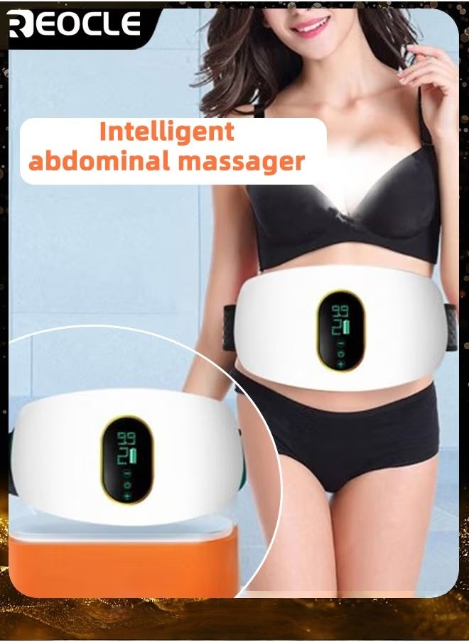 REOCLE Slimming Belt Weight Loss Machine Adjustable Vibration Massage Belly Fat Burner with 3 Massage Modes for Women Men  - Image 1
